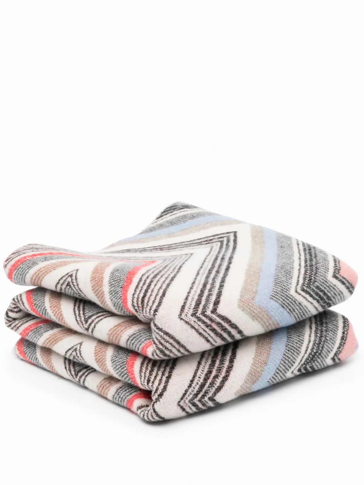 zigzag-woven knitted blanket
