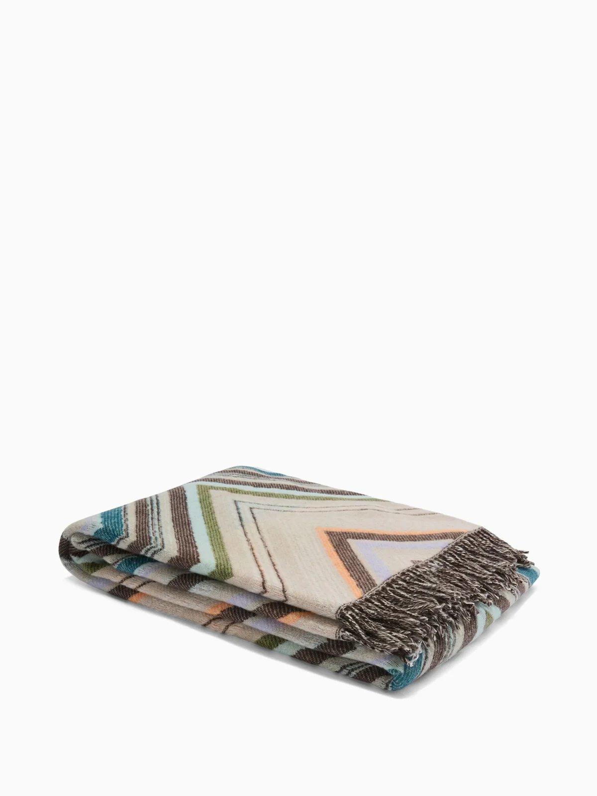chevron-pattern throw (130cm x 190cm)