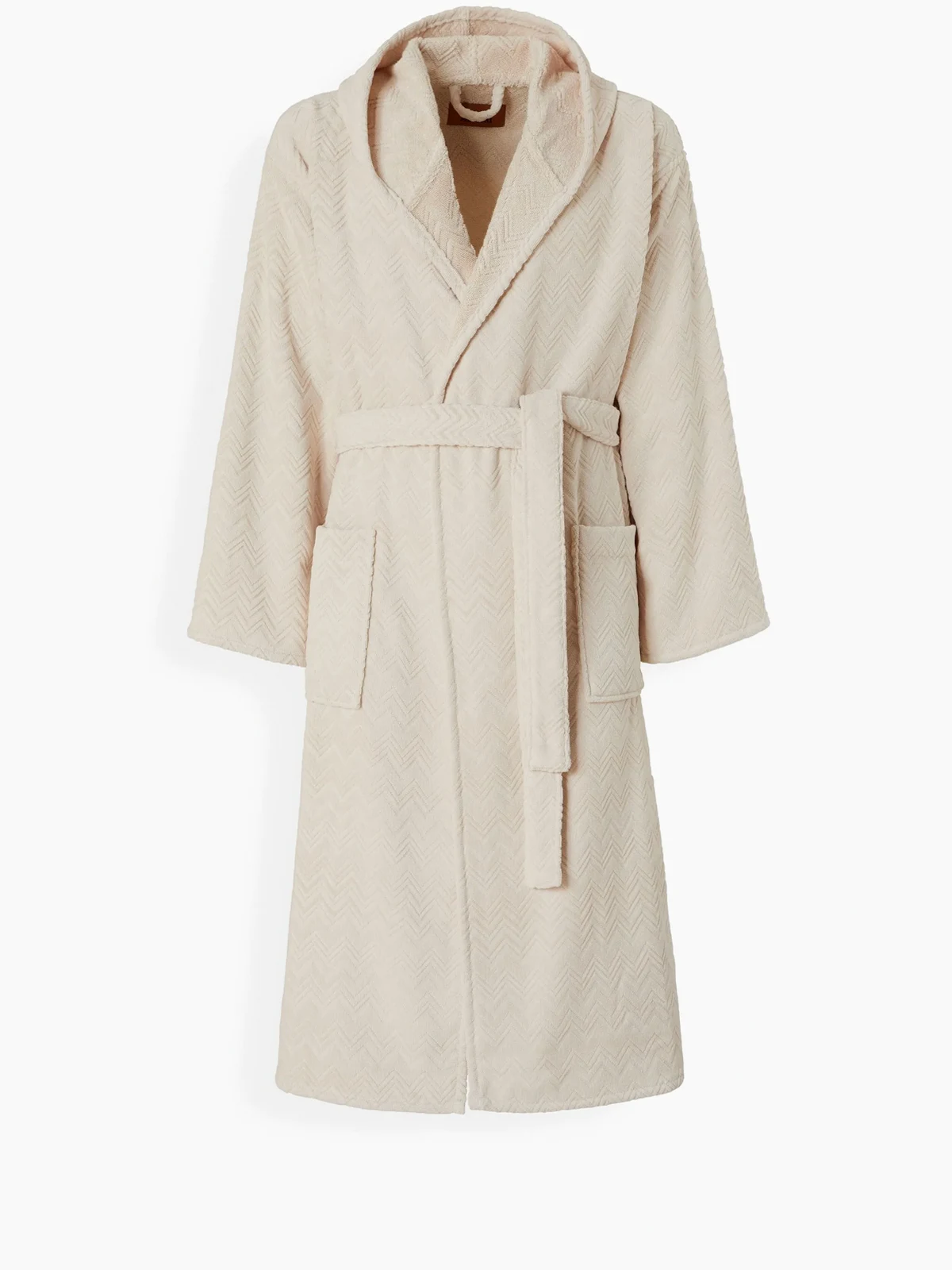 hooded cotton bathrobe