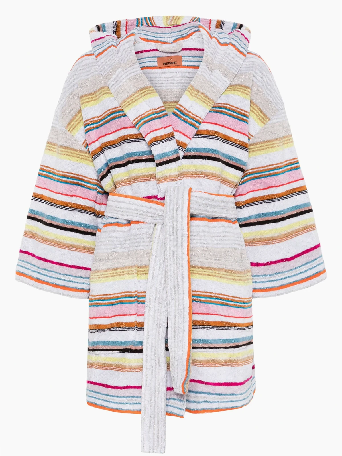 striped bath robe