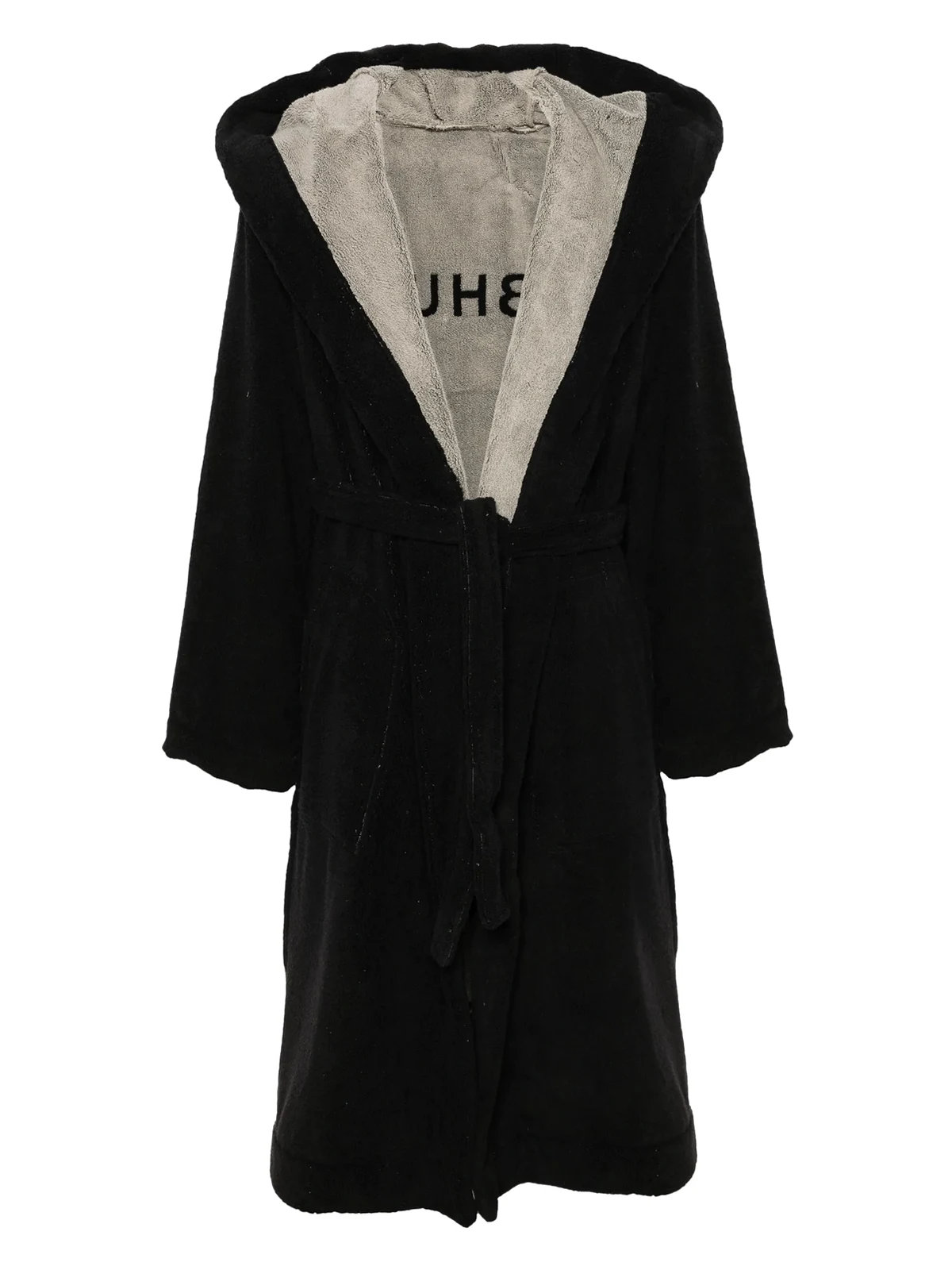 jacquard-motif dressing gown