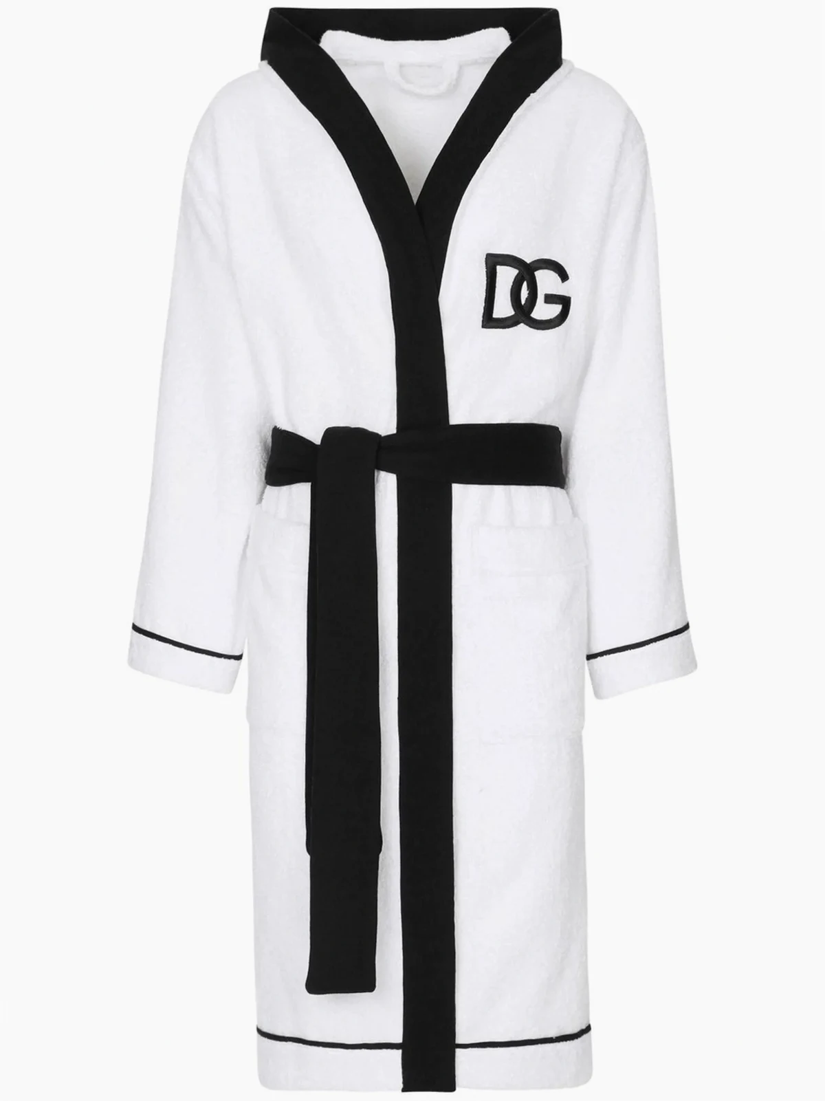 Bademantel mit Logo-Stickerei