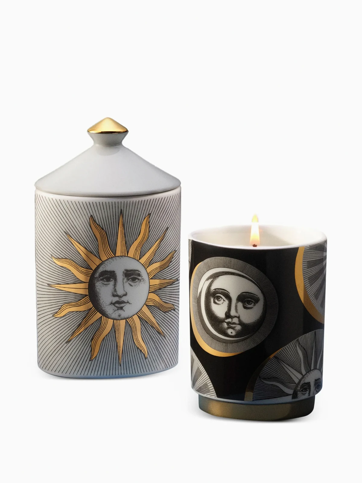 sun moon candle