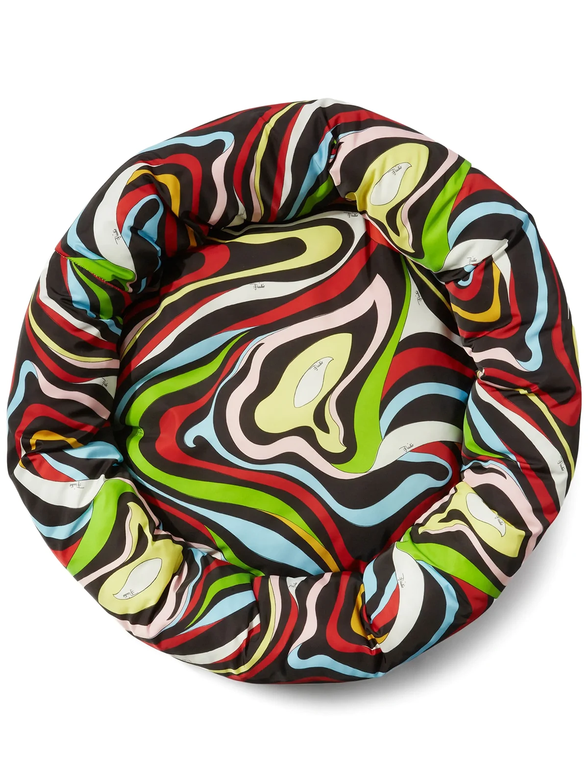Marmo-print dog bed