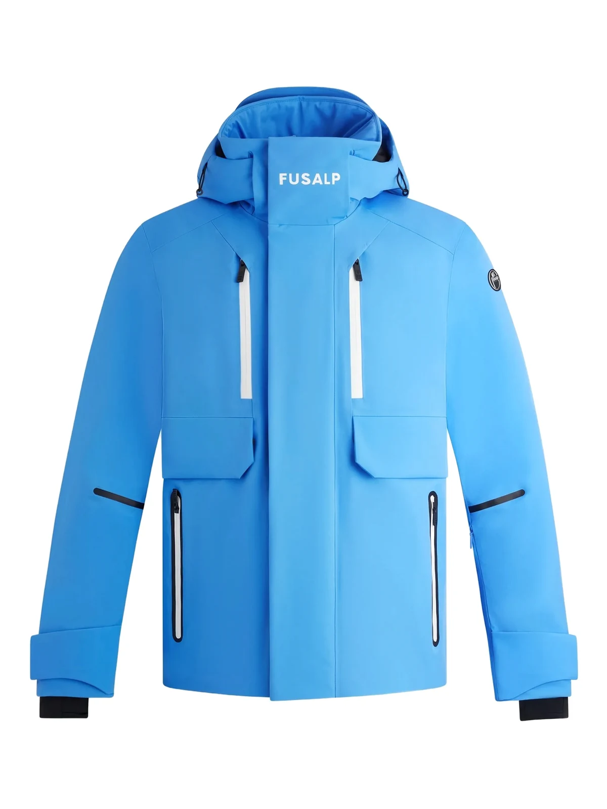 John hooded multiple-pockets ski jacket