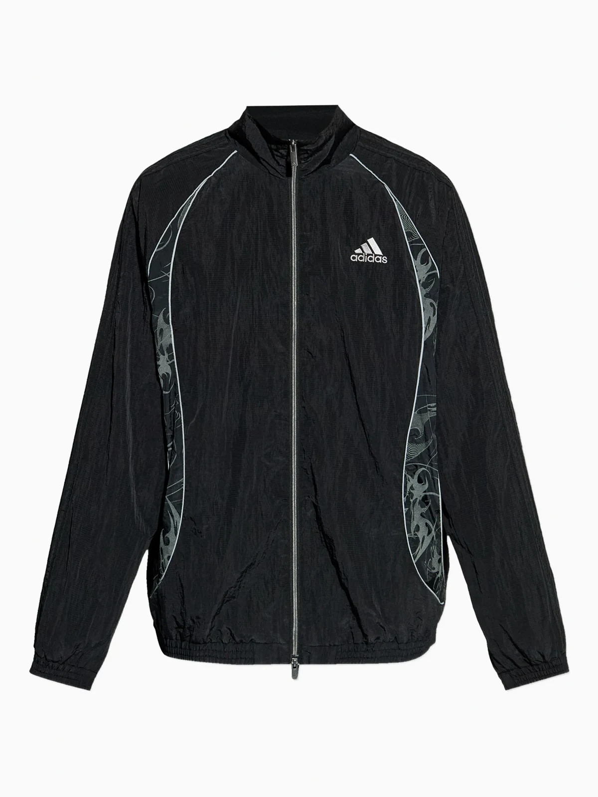 Bestickte Sportjacke mit grafischem Einsatz