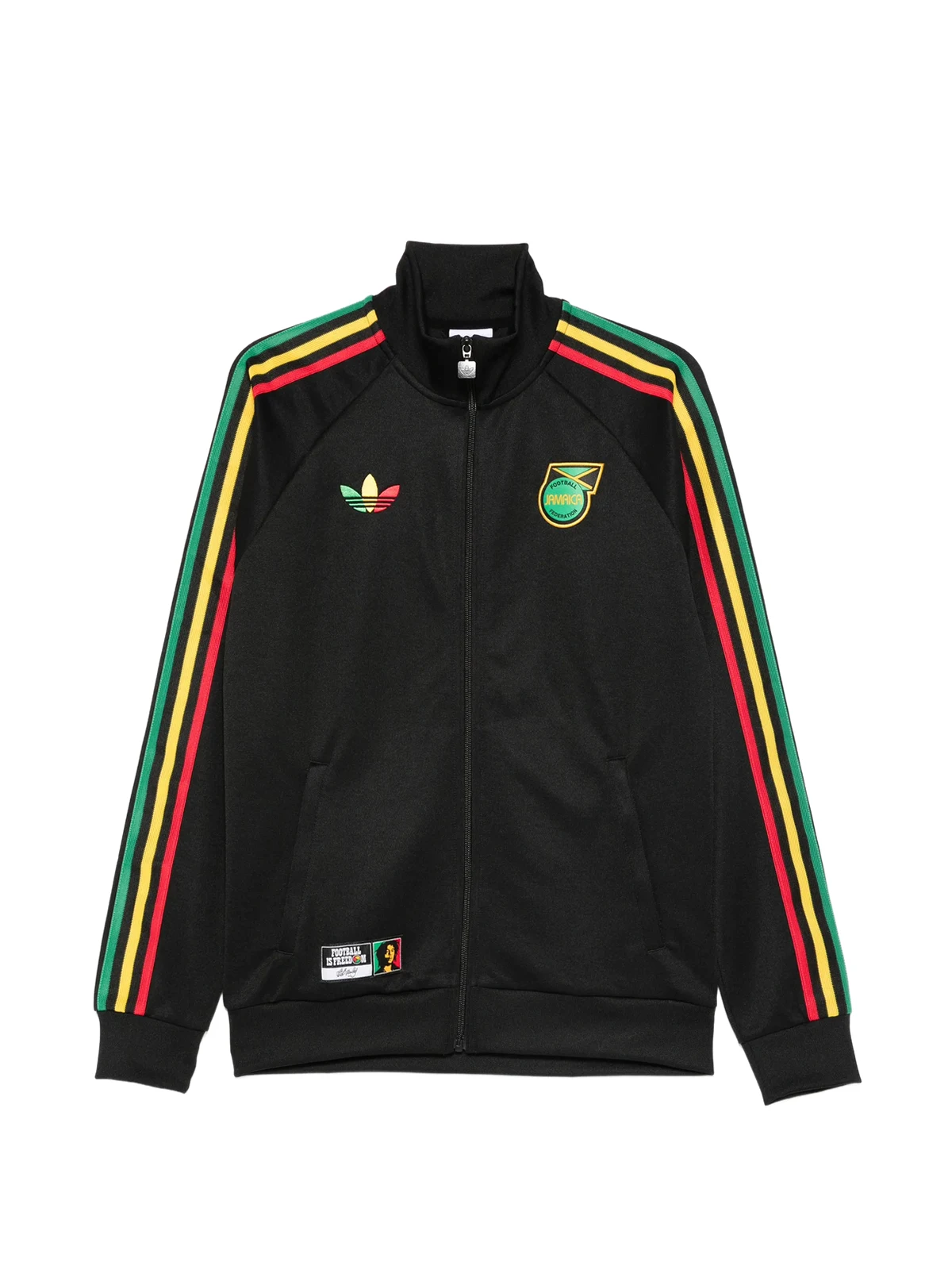 x Jamaica x Bob Marley Originals gestreifte Jacke mit Reißverschluss