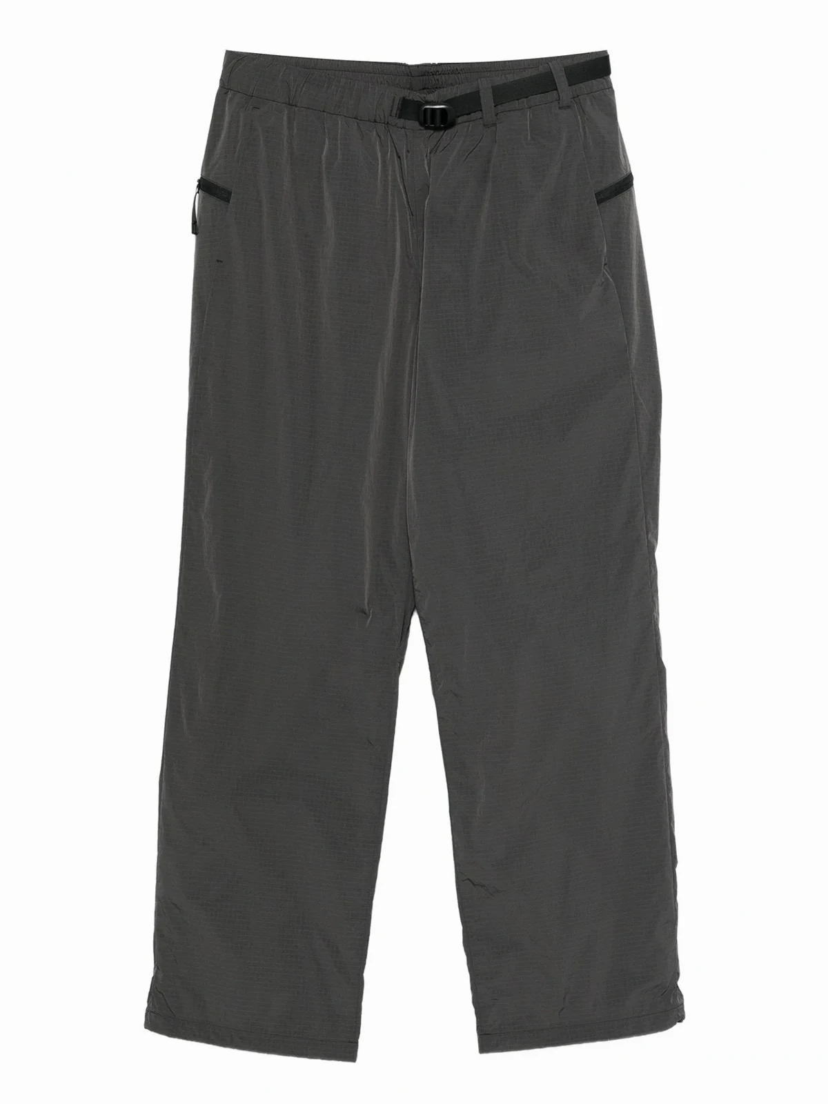 belted ripstop track pants