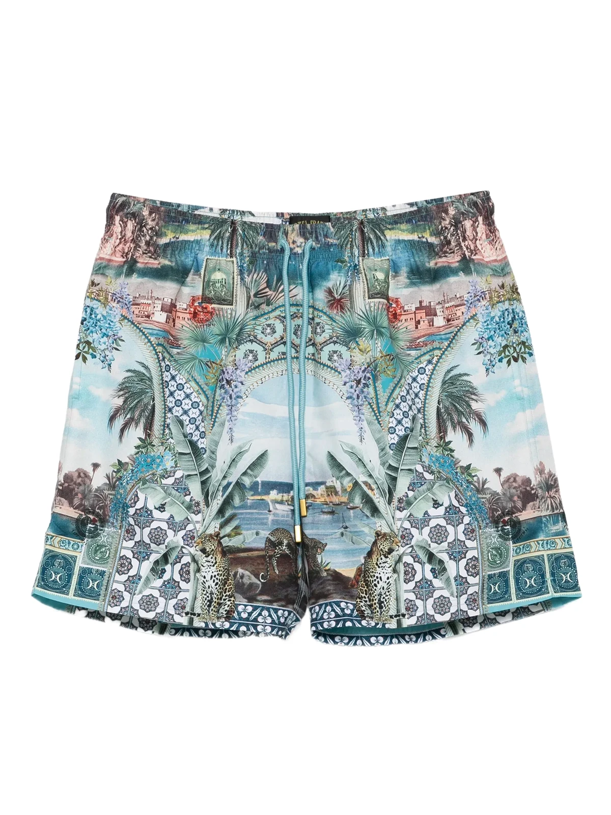 Shorts mit Leoparden-Print