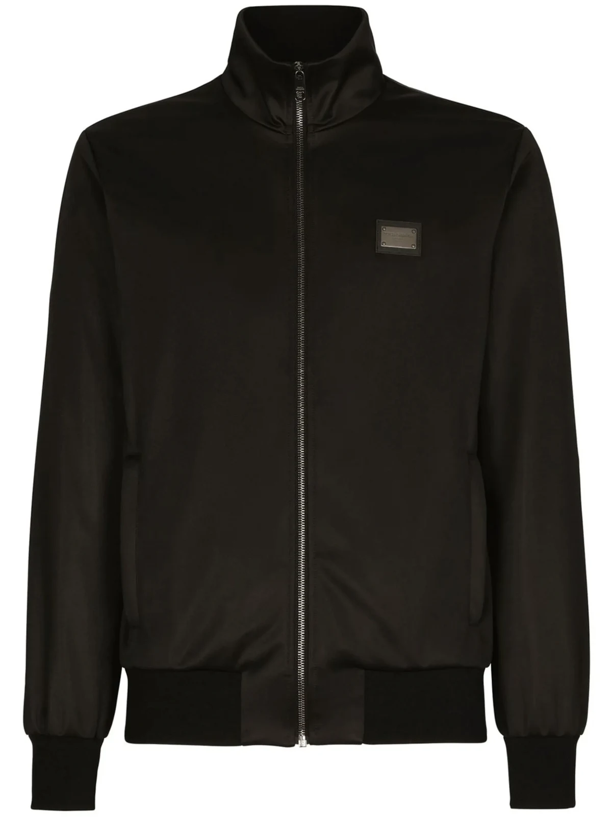 logo-tag zip-up sweatshirt