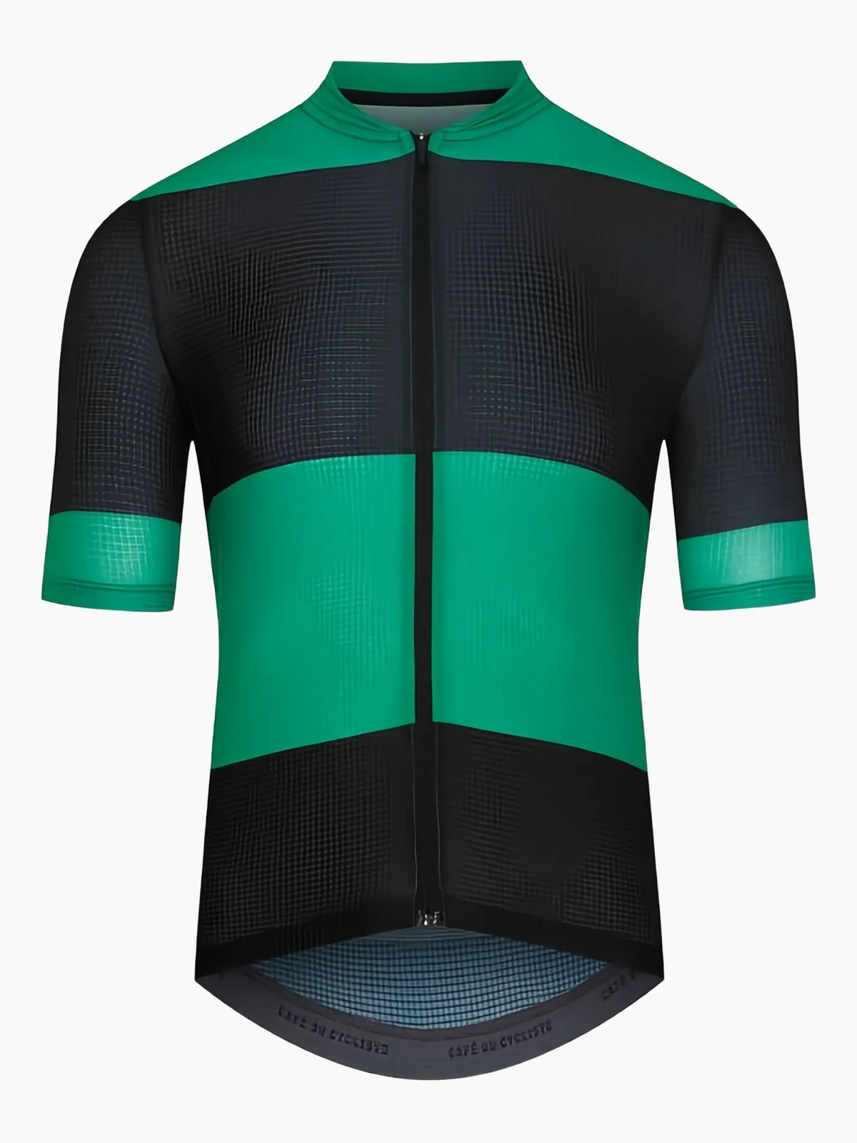 striped zip-up cycling vest