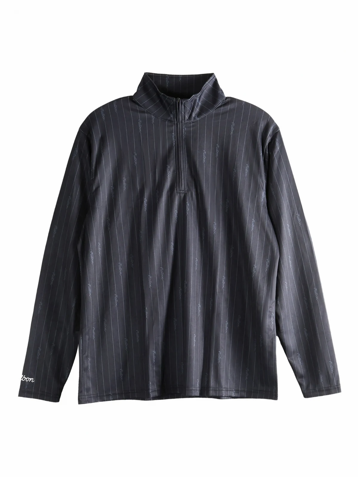 pinstriped performance sweatshirt