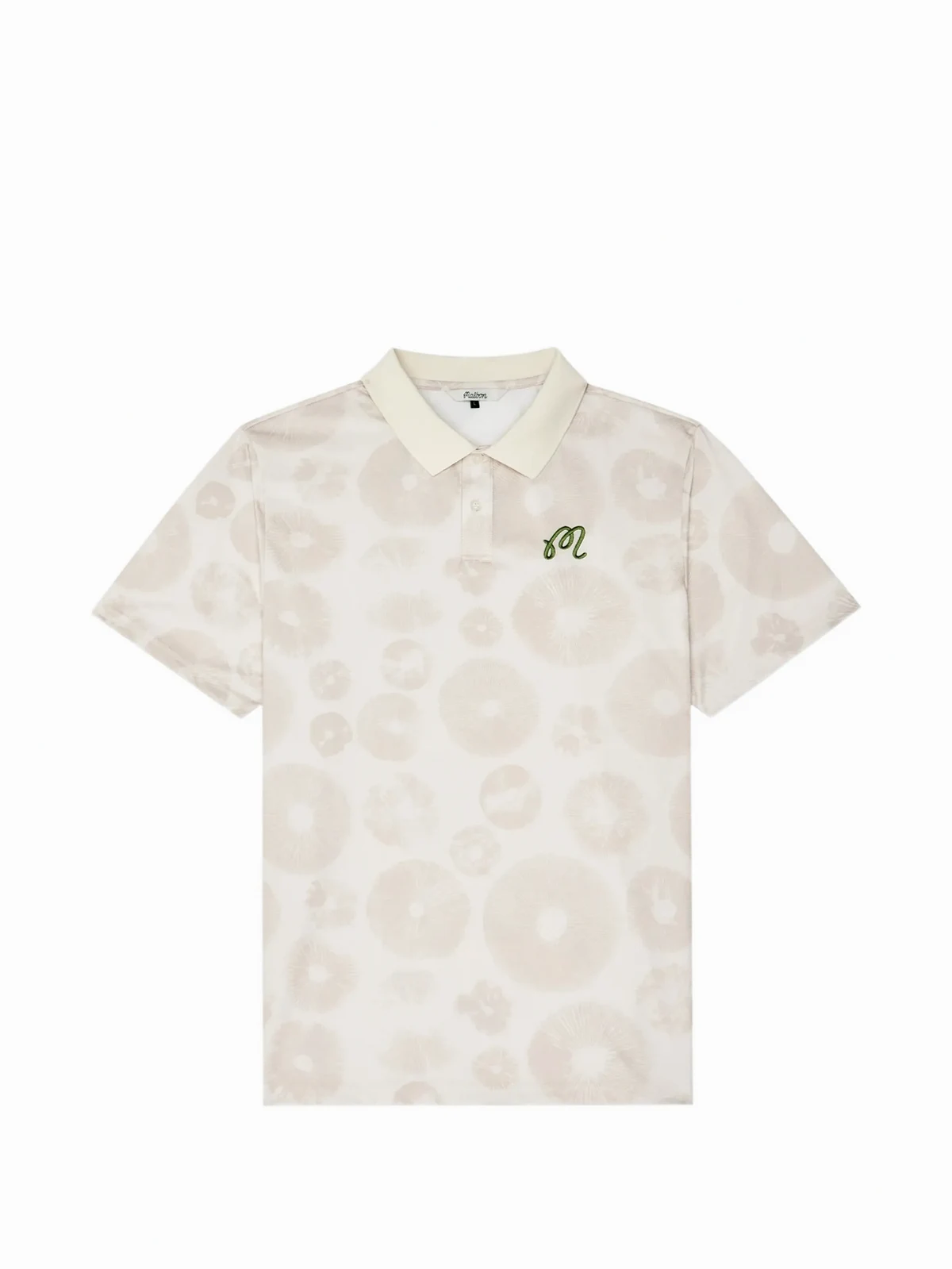 Fairway Foraging mushroom print polo shirt