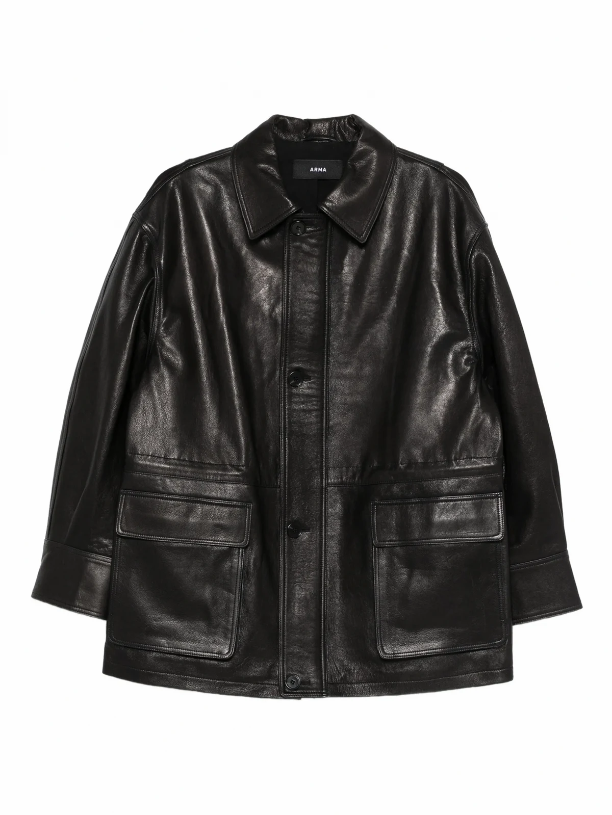 Maeve Lederjacke mit Klappentaschen