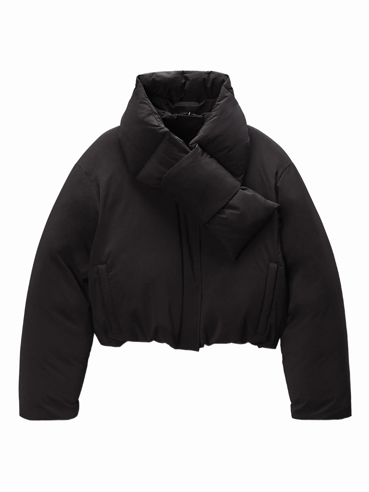 Gefütterte Cropped-Jacke