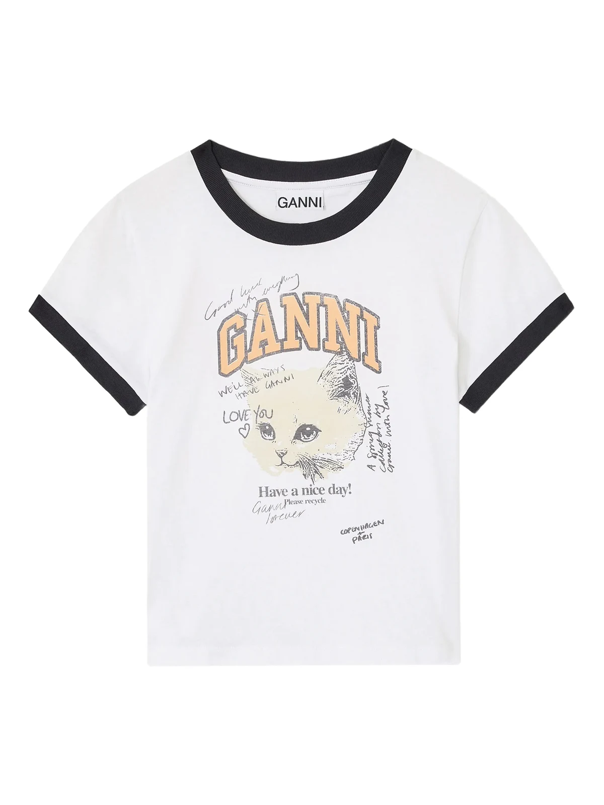 Oberteil mit Kitty-Print