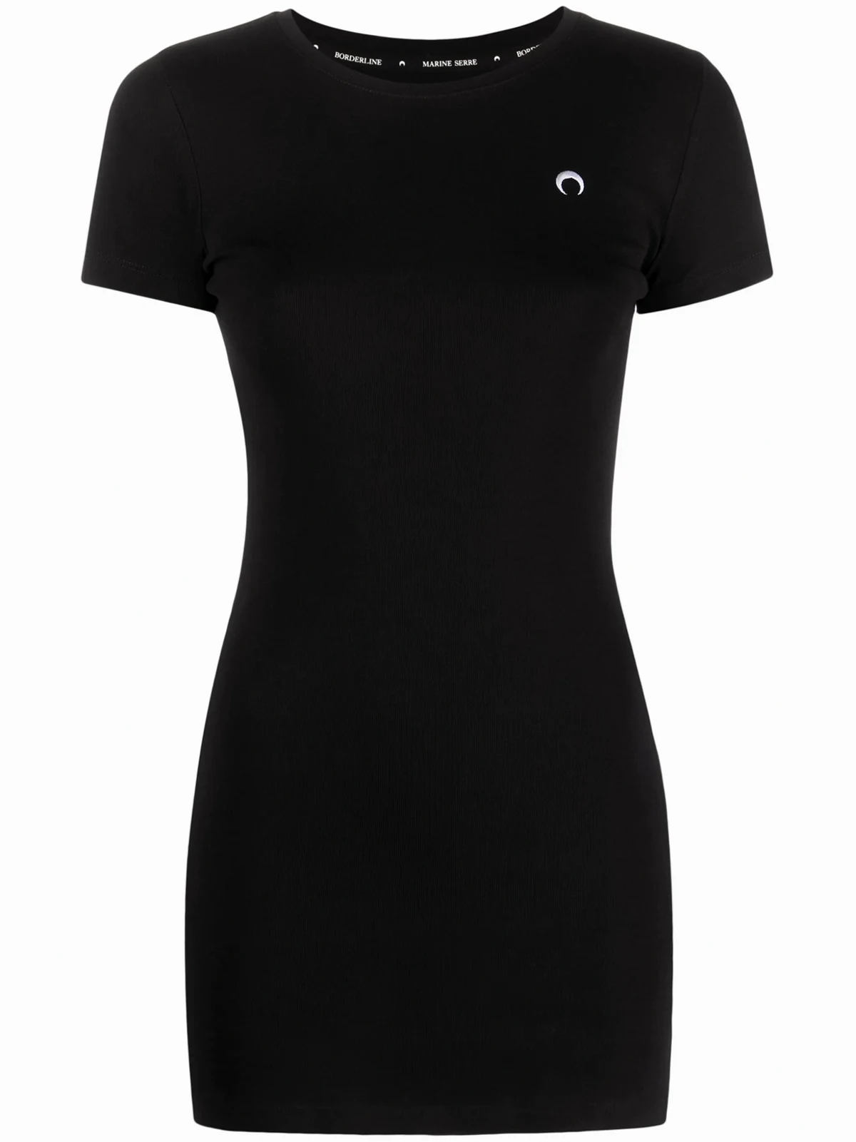 Fein geripptes T-Shirtkleid