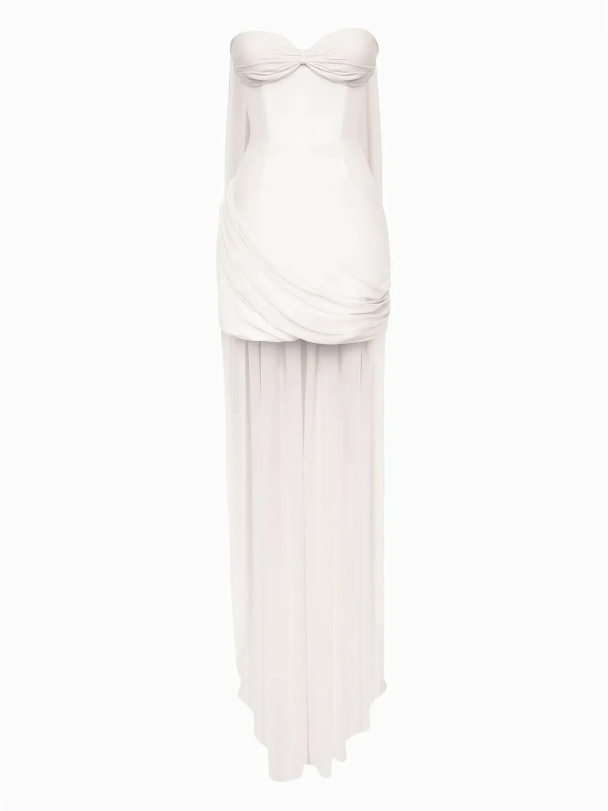 Drapiertes Minikleid mit Corsage