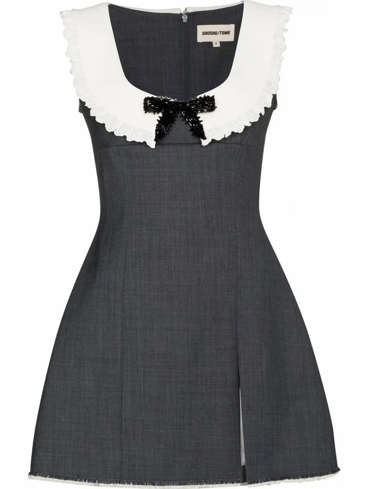 bow-detail sleeveless dress