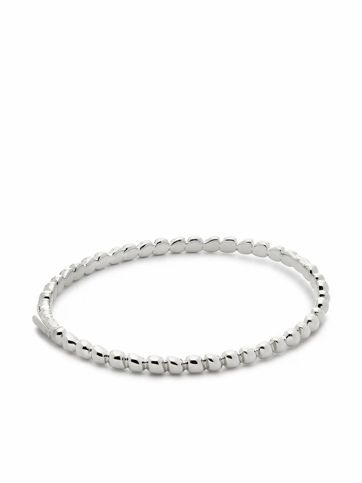 Nura silver teardrop bangle bracelet