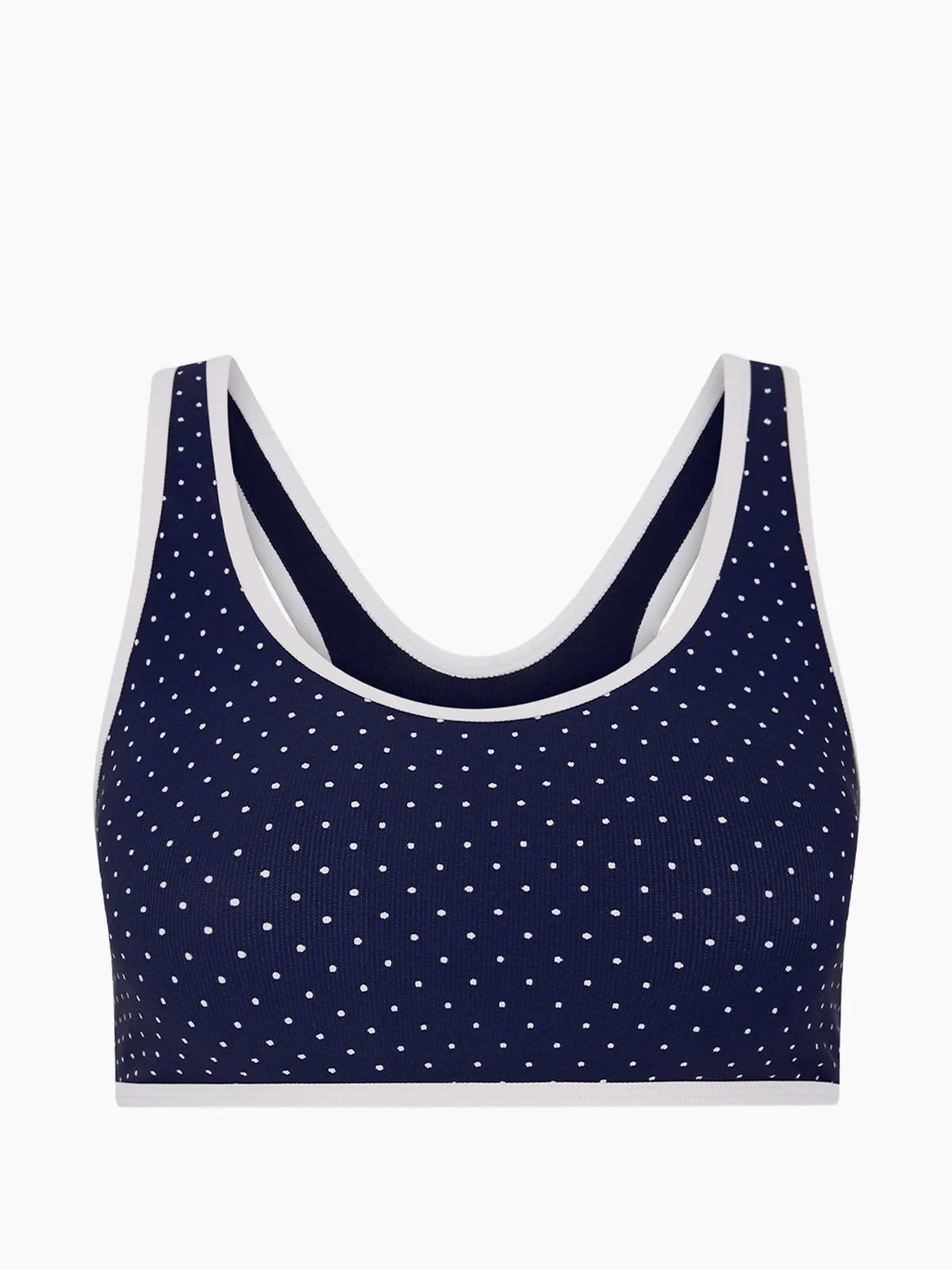 Spellbound Jade polka-dots racerback sports bra
