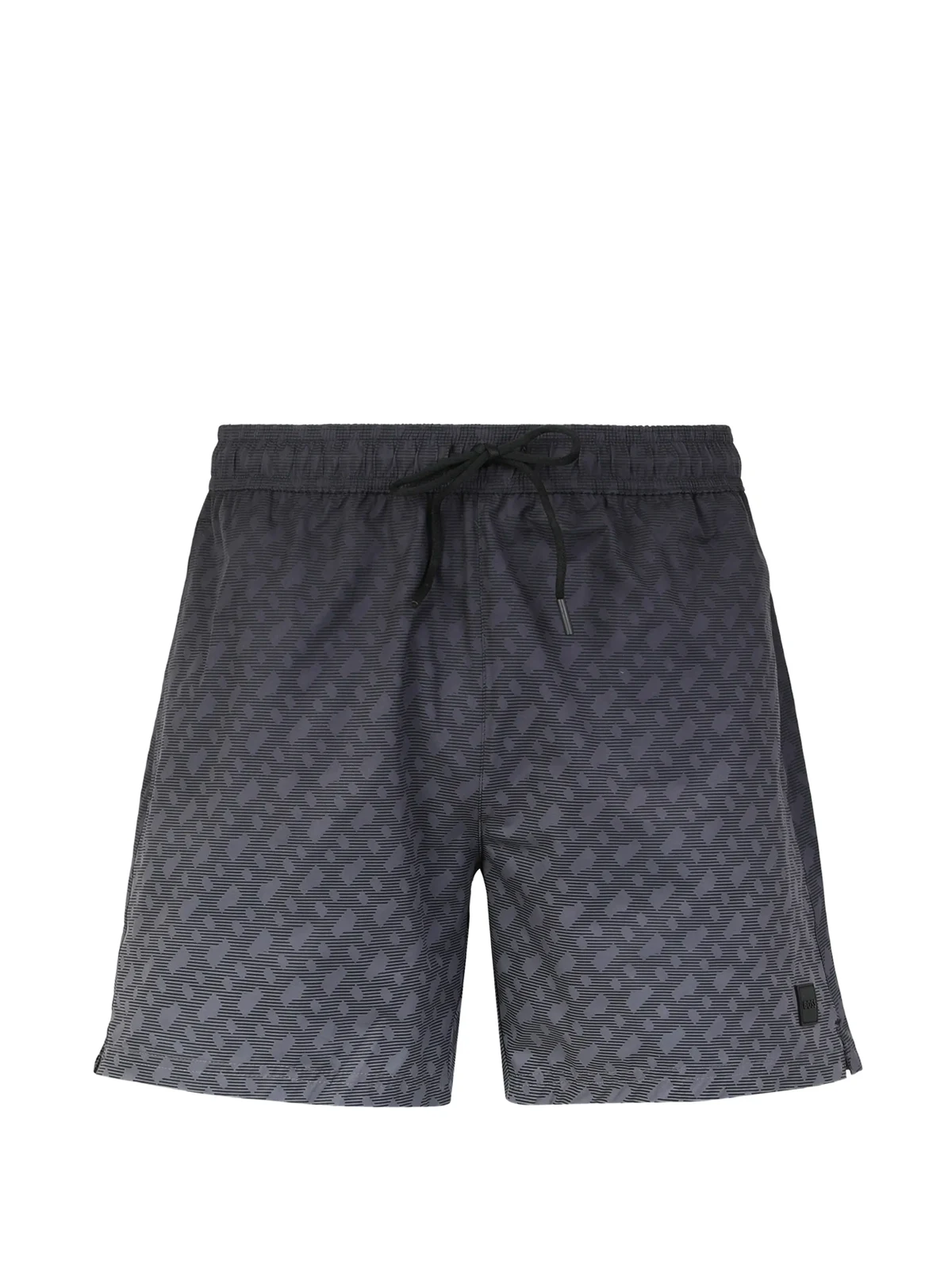 Badeshorts mit Monogrammmuster