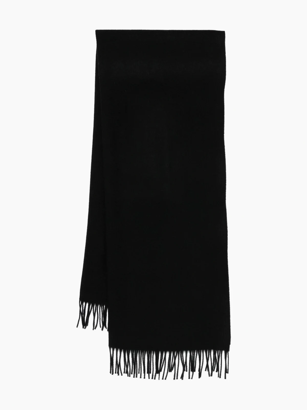 fringed wool scarf