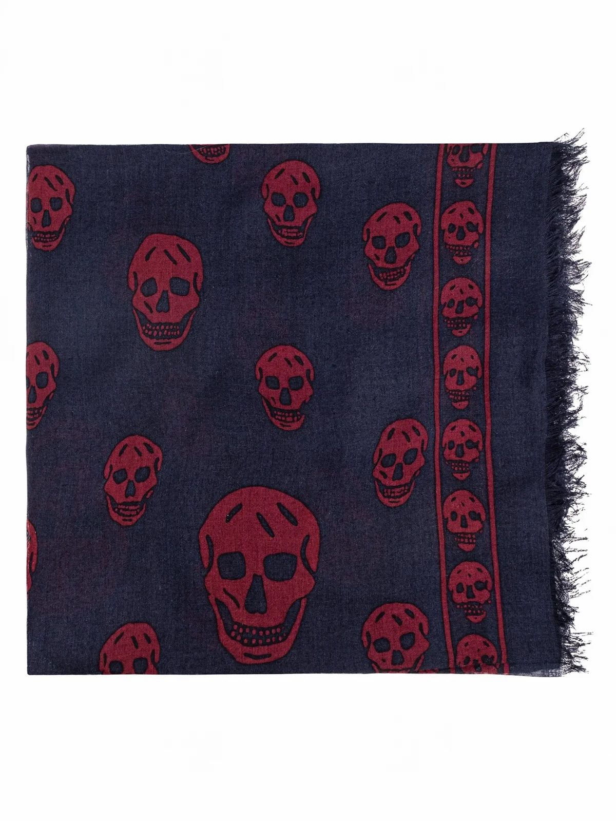 skull-print scarf