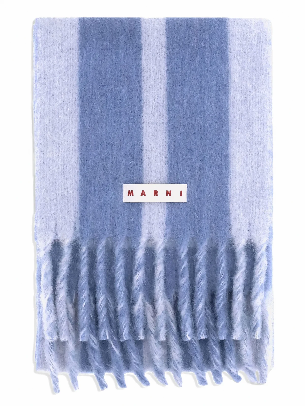 striped fringed scarf