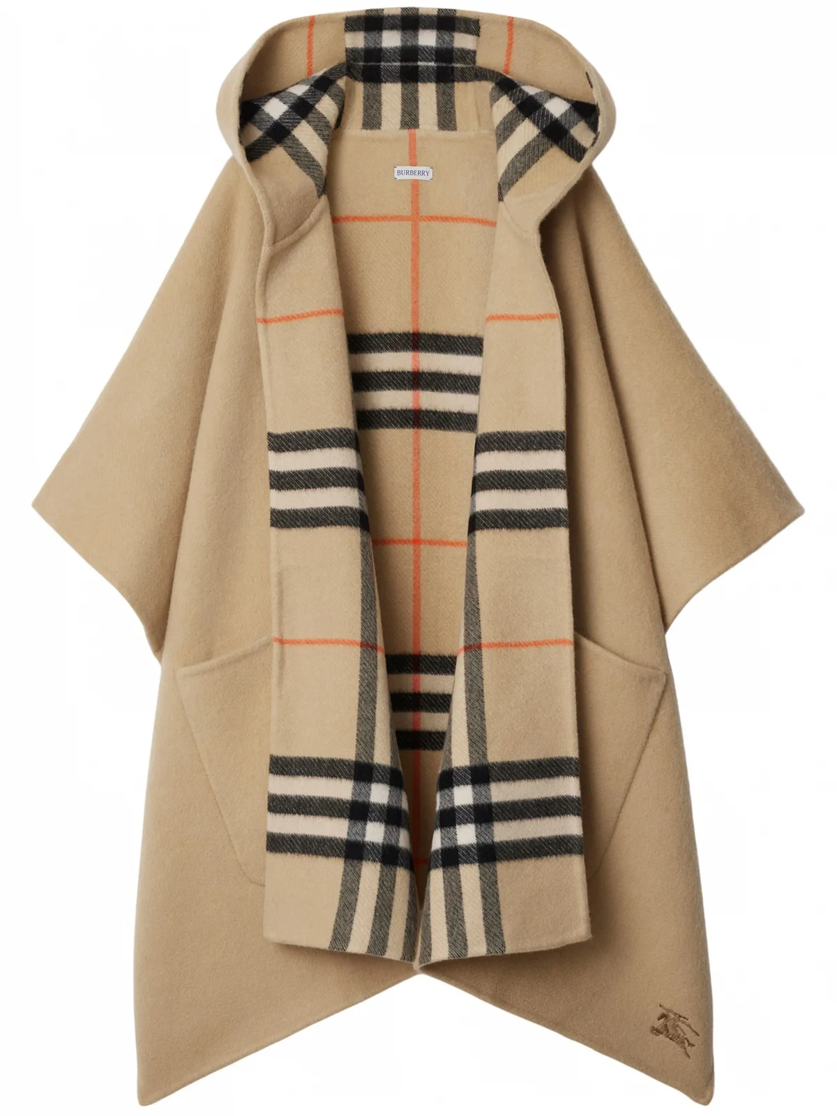 Wendbares Cape mit Vintage-Check