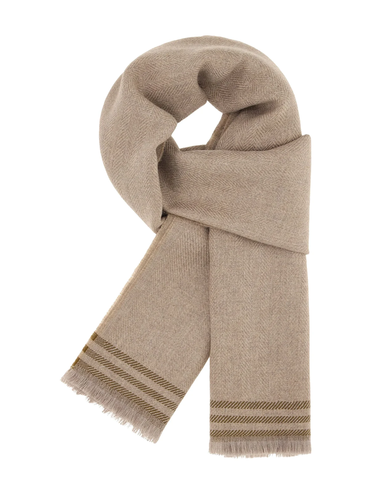 herringbone striped scarf