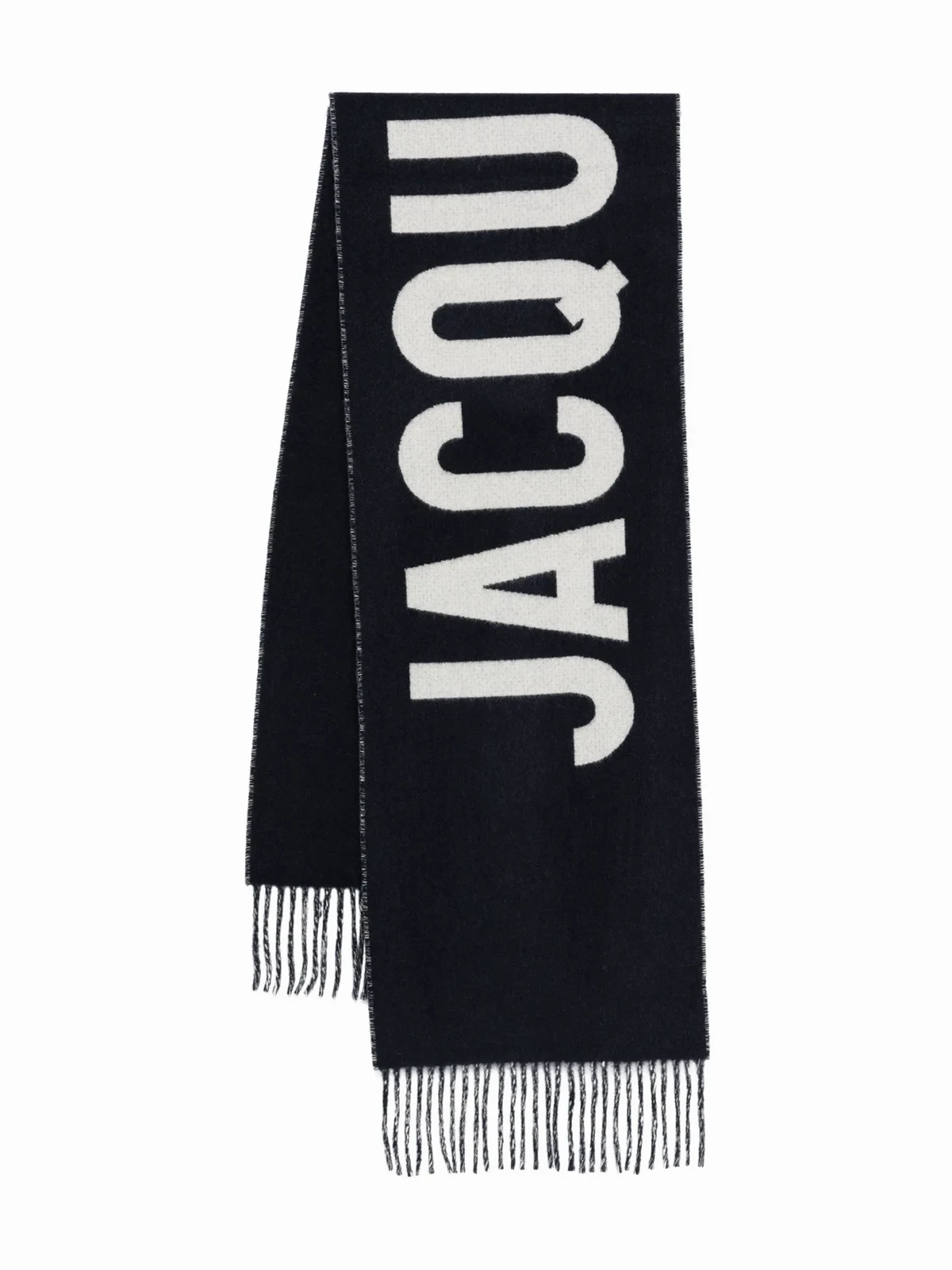 logo-embroidered scarf