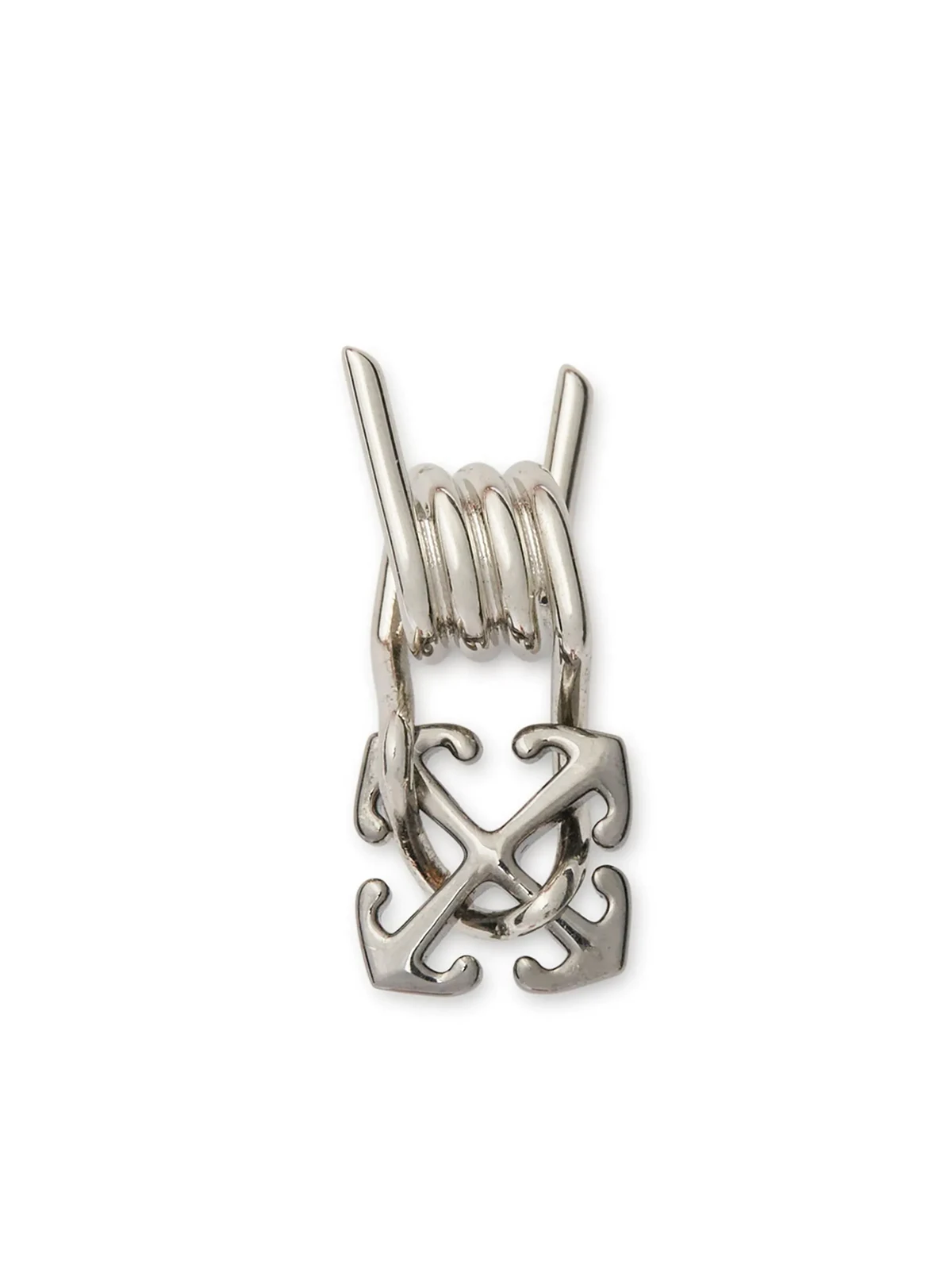 Einzelner Barbed Wire Ohrring