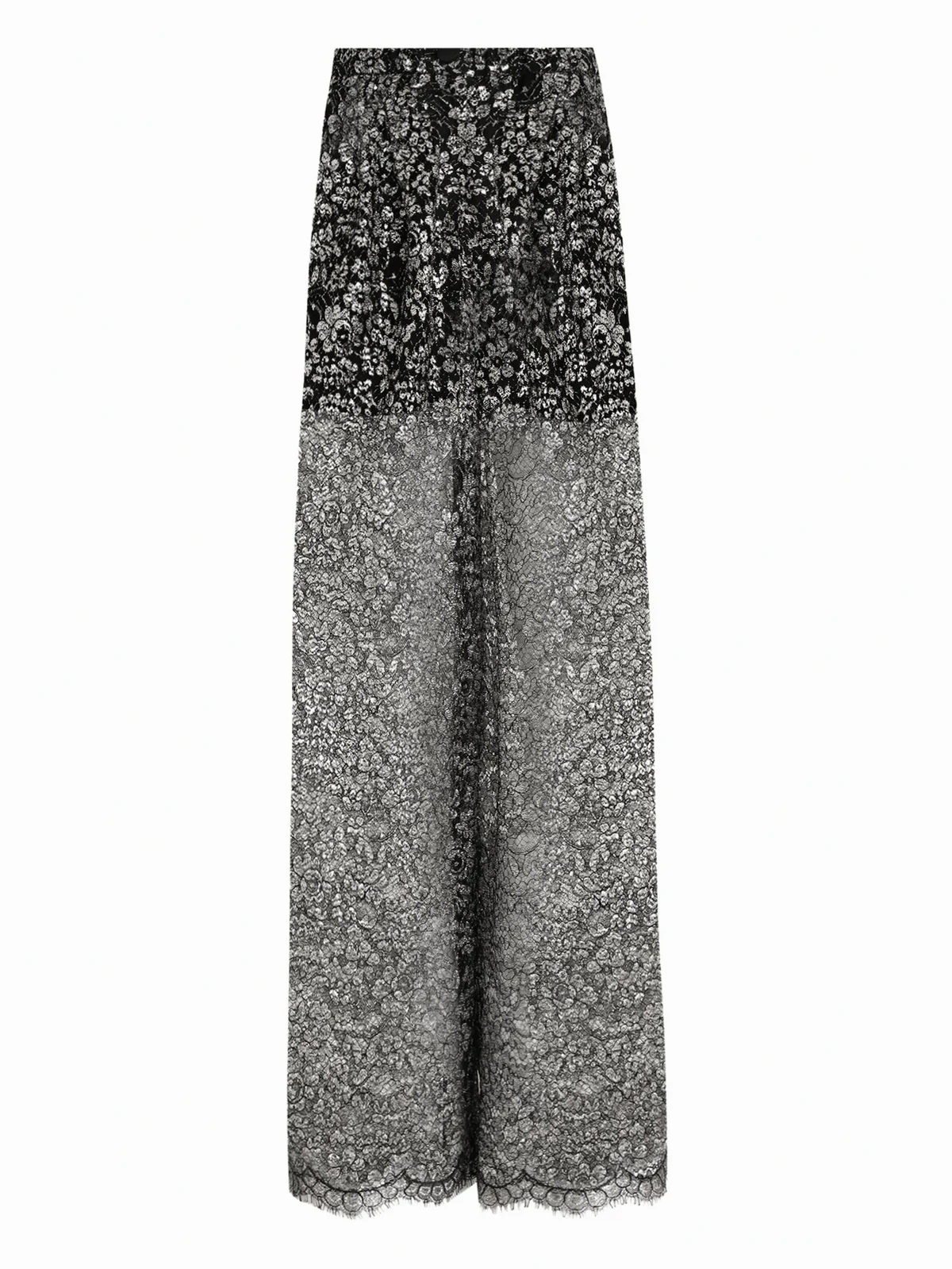 lamé lace trousers