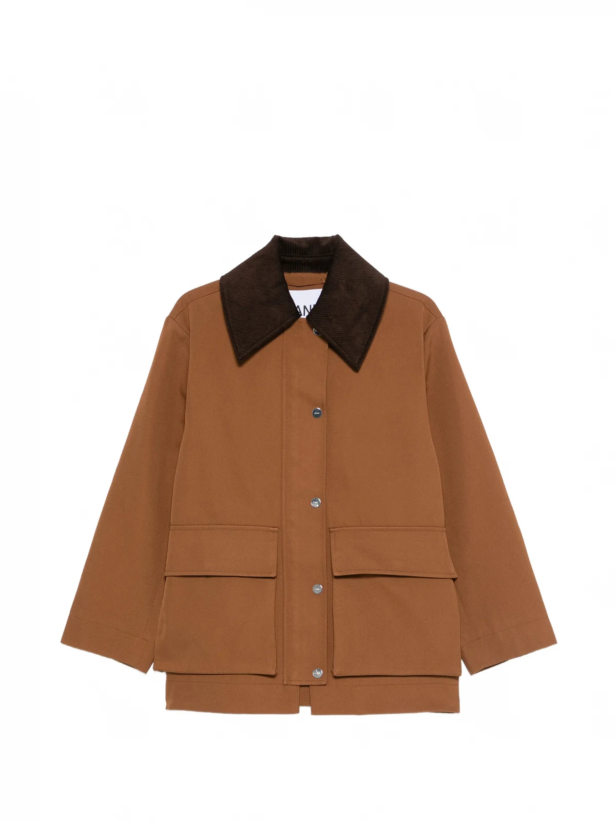 corduroy-collar pocket jacket
