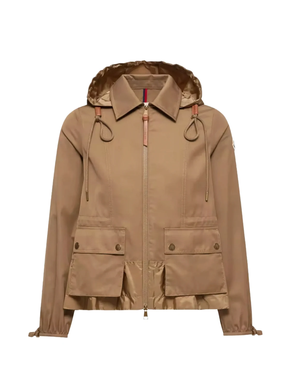 Adenium hooded patch-pocket jacket