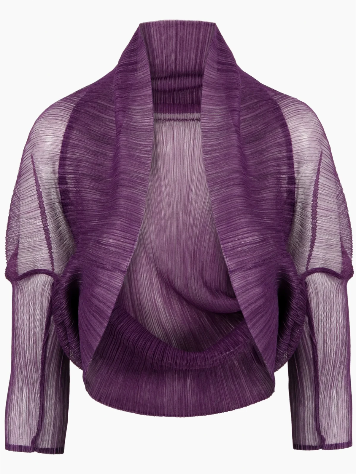 semi-sheer cropped jacket