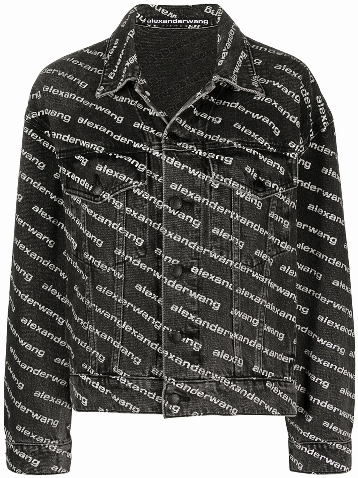 all-over logo-print jacket