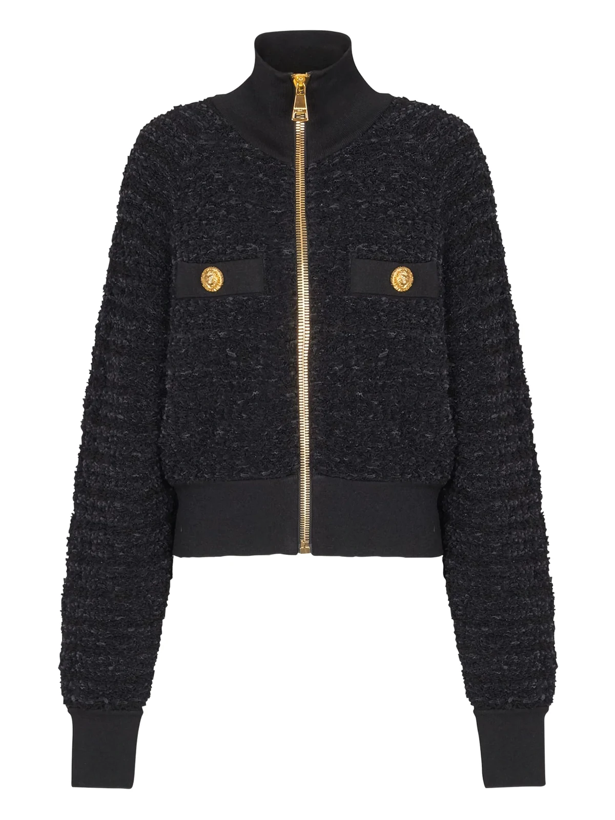 tweed bomber jacket