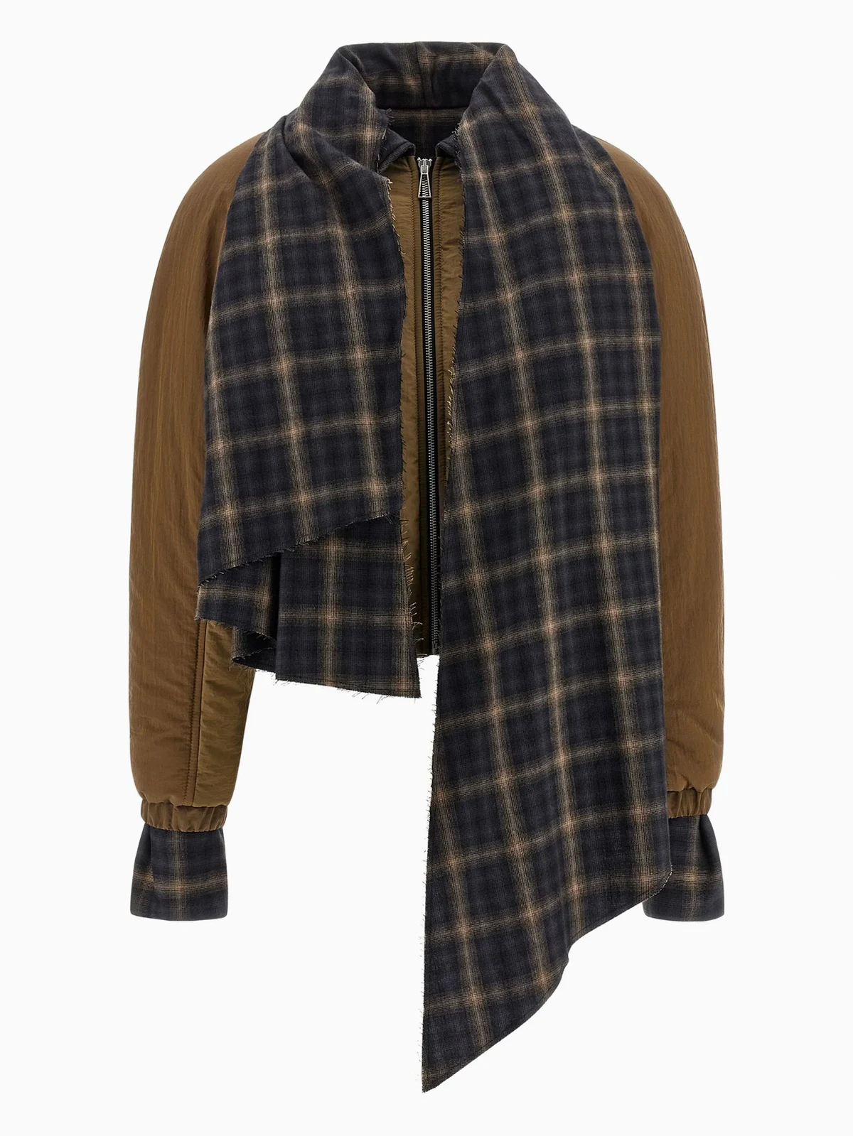 Kristen padded check-detail jacket