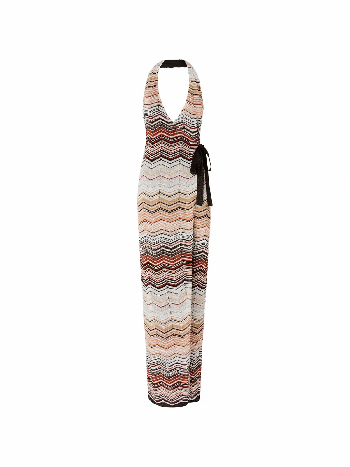 chevron halterneck dress
