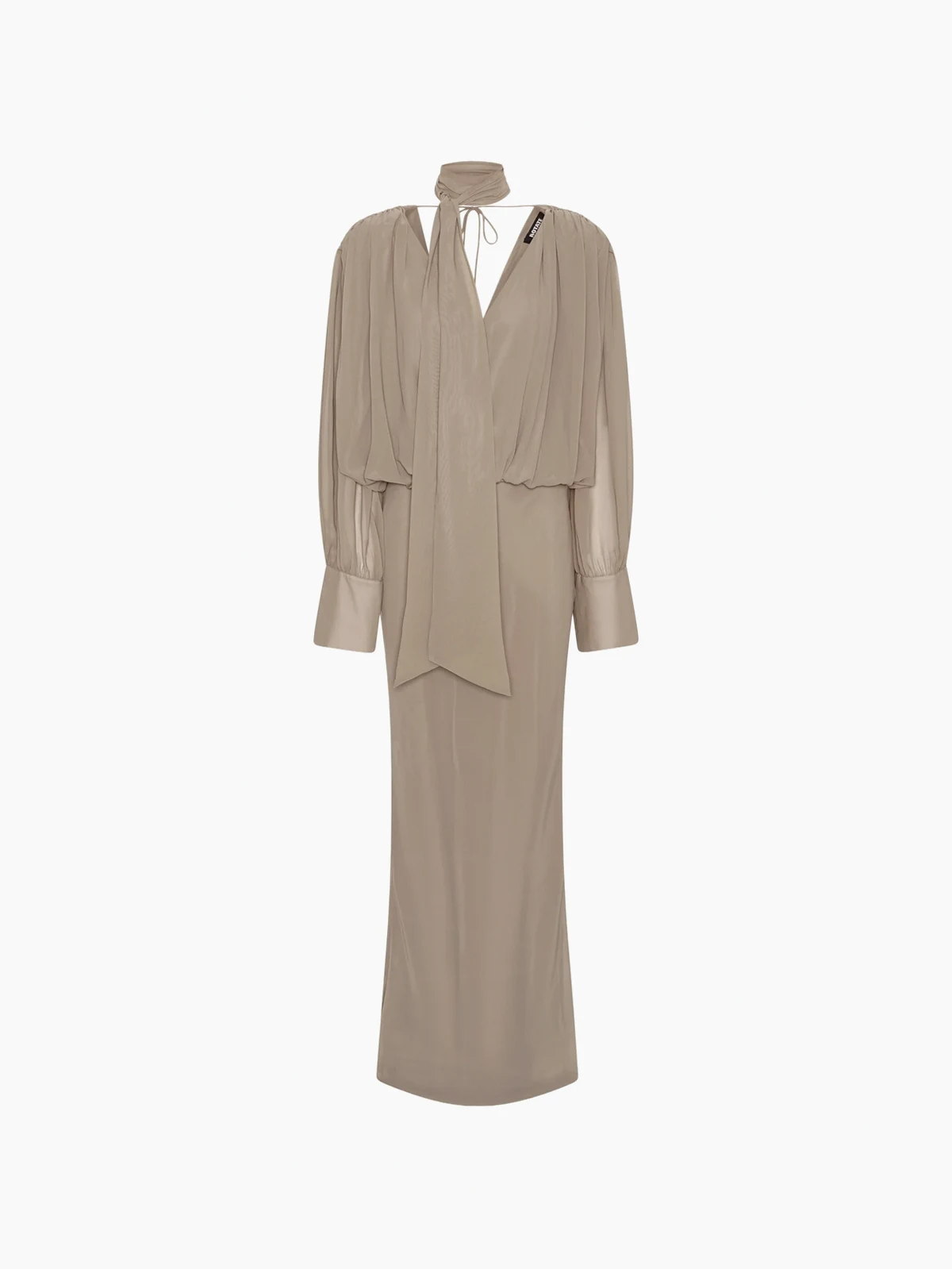 long-sleeve maxi dress