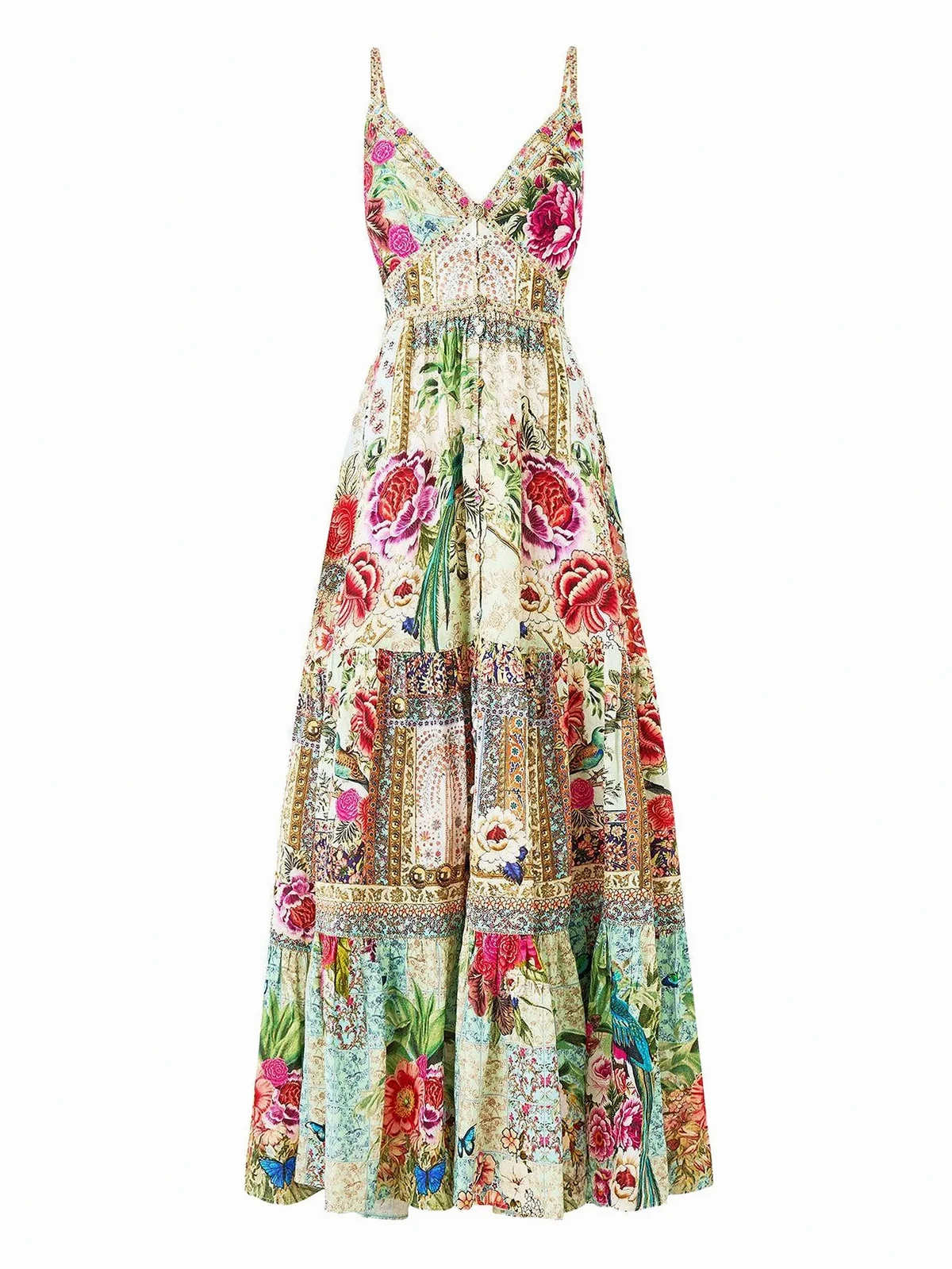 Gestuftes Sultans and Queens Maxikleid