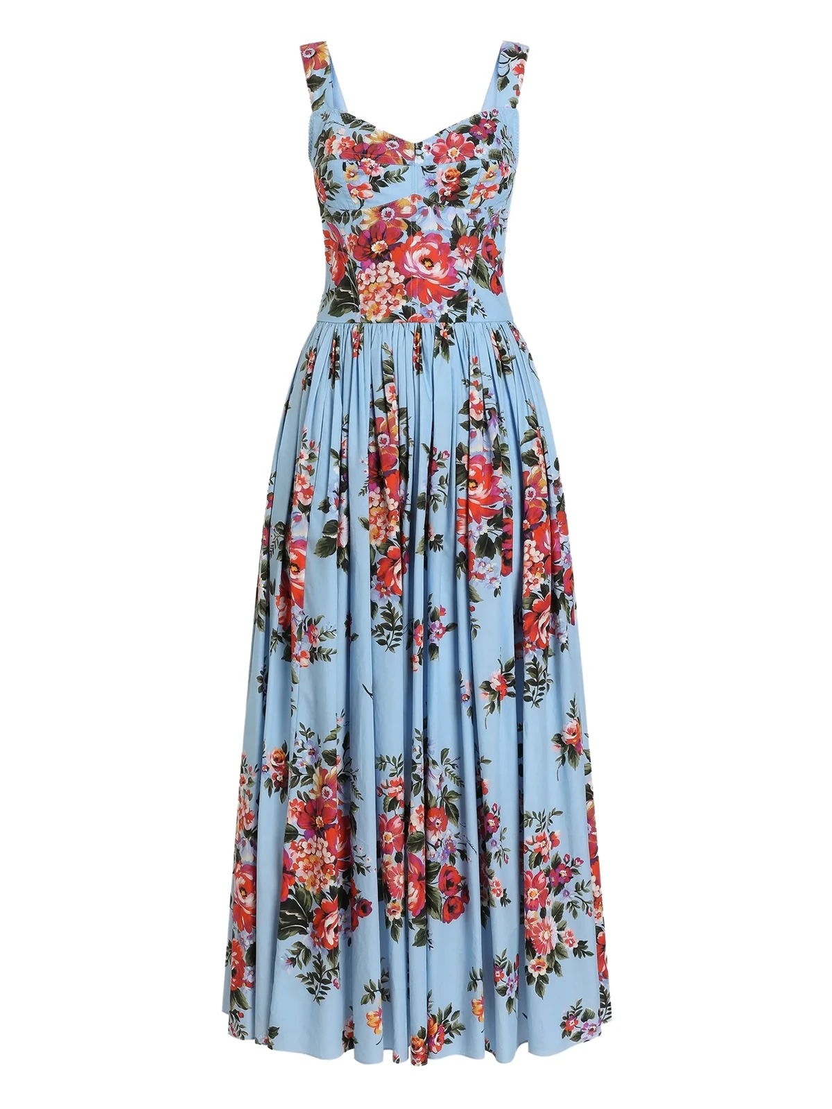 flower bouquet-print maxi dress