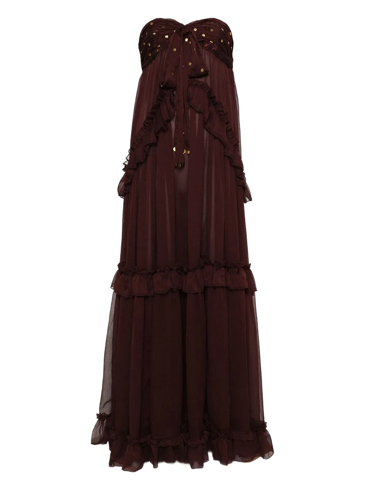 sequin-embellished maxi dress