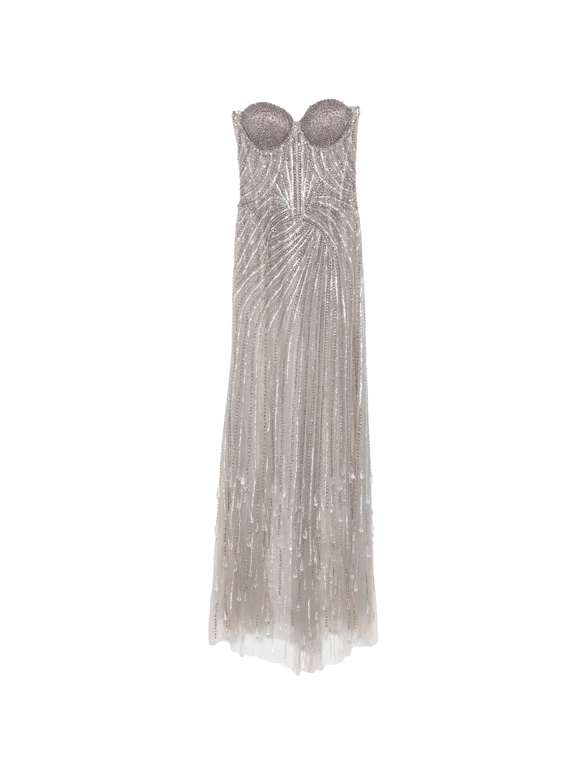 The Moment embellished strapless maxi dress