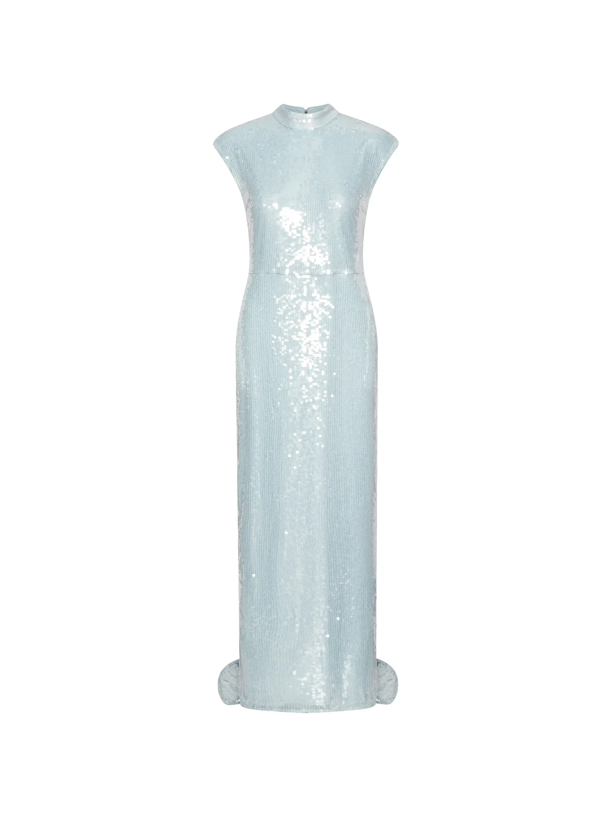 sequin cap-sleeve maxi dress