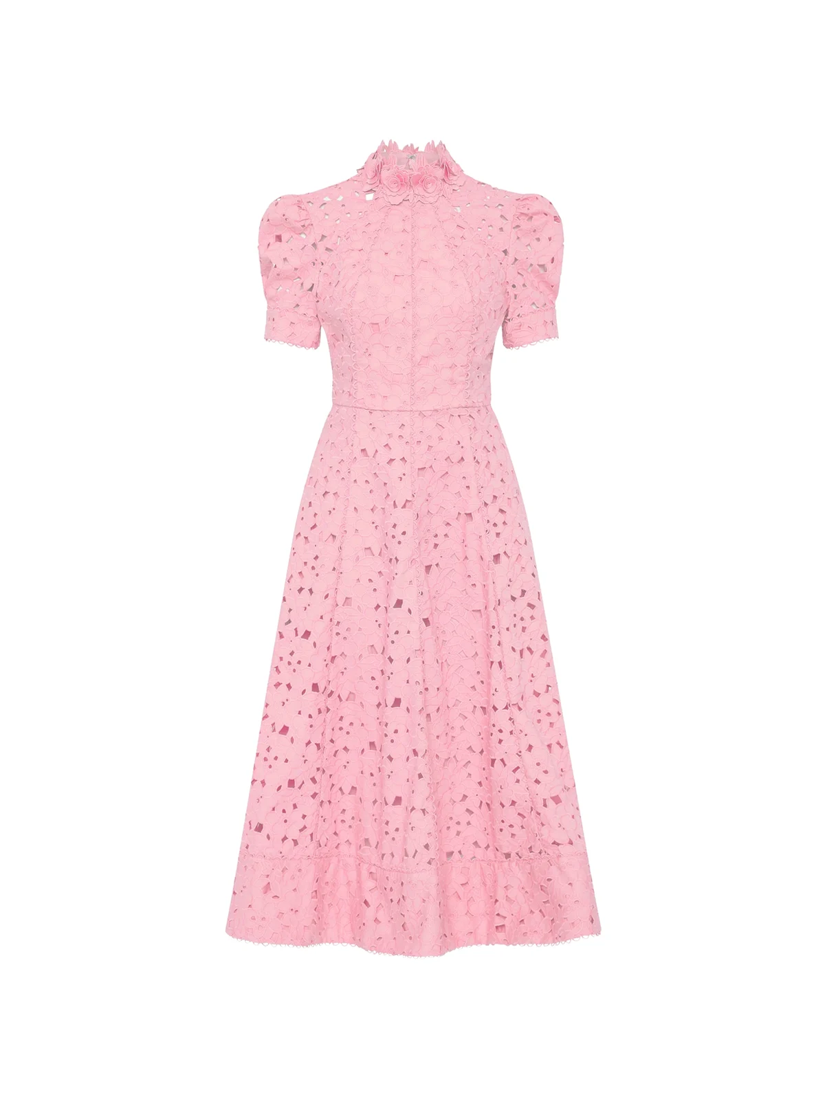 Kitsu high-neck midi dress