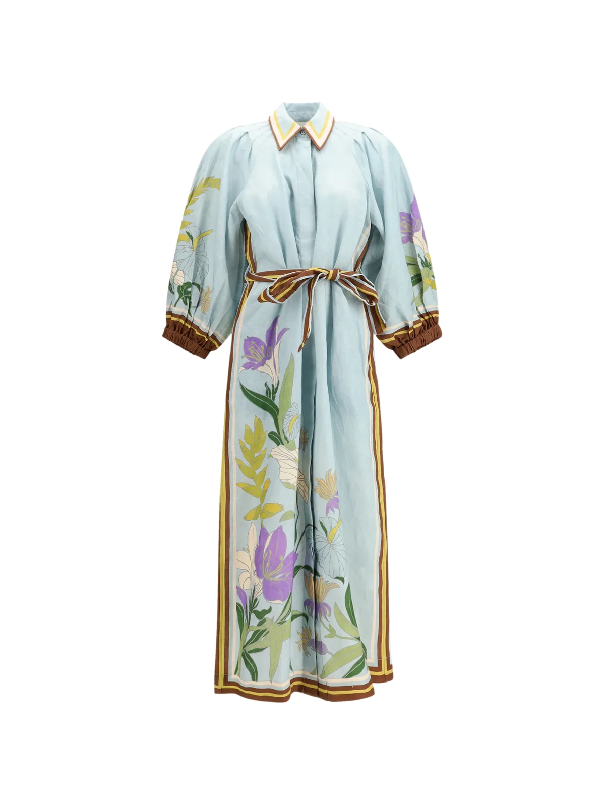 floral-print midi dress