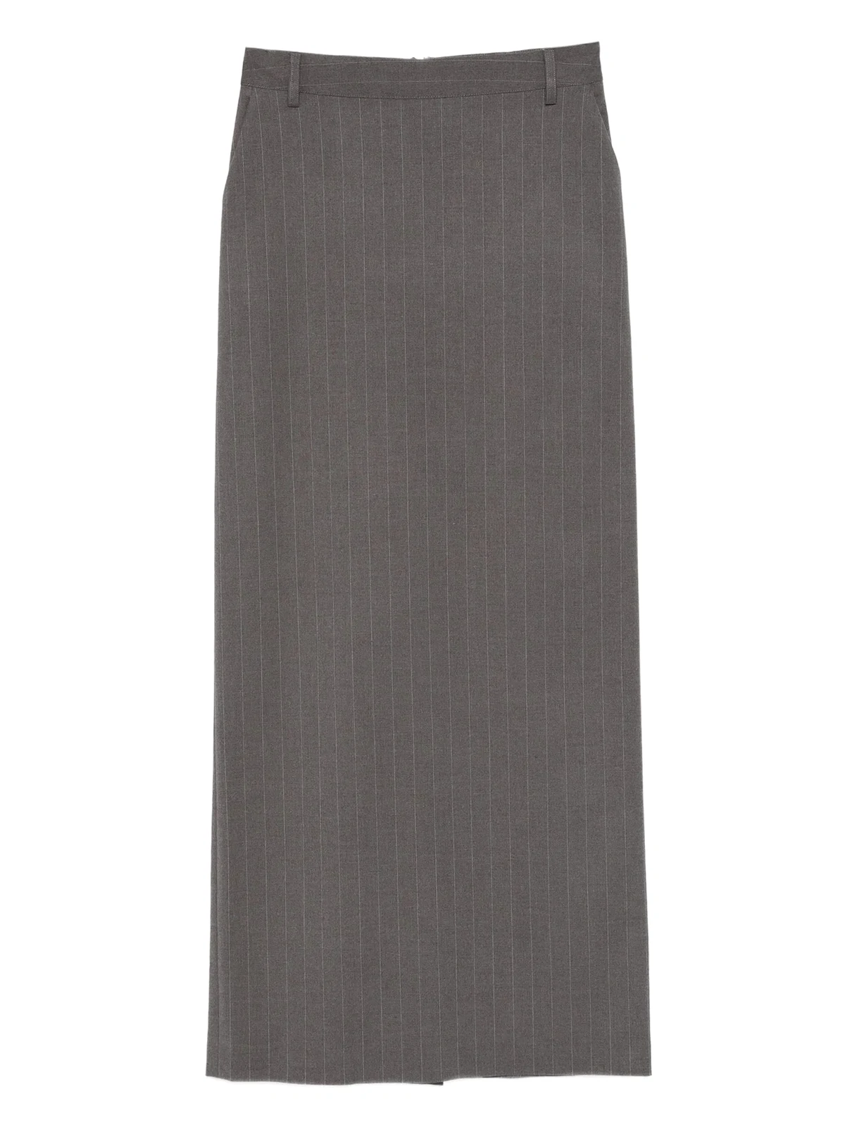 pinstripe maxi skirt
